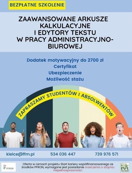 Bezpłatne szkolenie dla Studentów i Absolwentów 